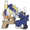 Naruto Uzumaki & Sasuke Ichiha Mega Cat Project Nyaruto! Enamel Pin