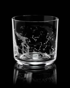 Night Sky Star Chart Whiskey Glass