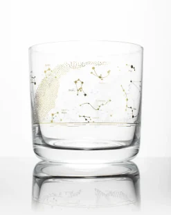 Night Sky Star Chart Whiskey Glass