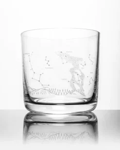 Night Sky Star Chart Whiskey Glass