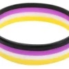 Non Binary Flag Silicon Wrist Band