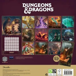 Official Dungeons & Dragons 2026 Square Calendar