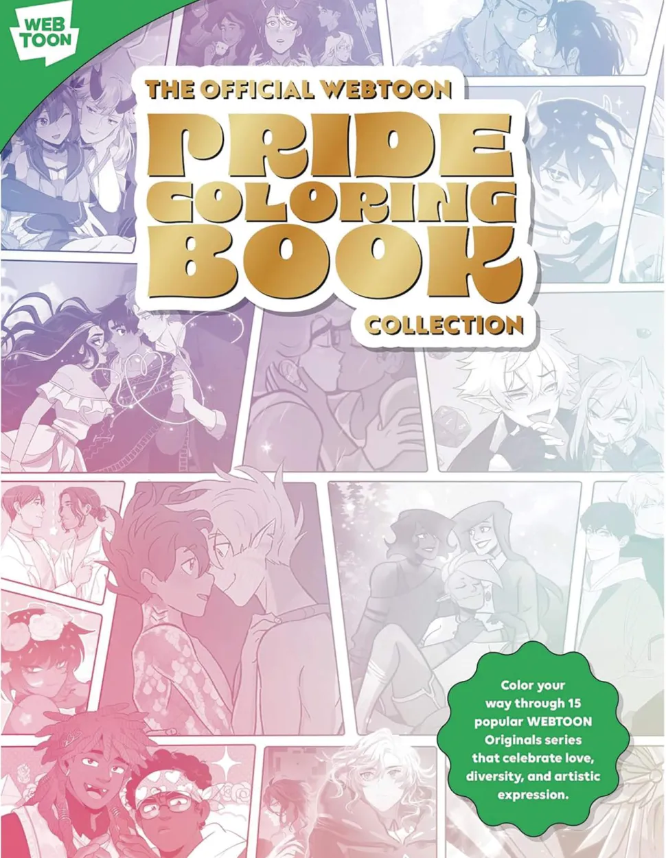 Official Webtoon Pride Coloring Book Collection
