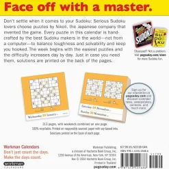 Original Sudoku Page-A-Day® Calendar 2025: 365 Puzzles from the Editors at Nikoli