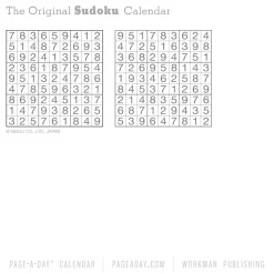 Original Sudoku Page-A-Day® Calendar 2025: 365 Puzzles from the Editors at Nikoli
