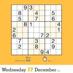 Original Sudoku Page-A-Day® Calendar 2025: 365 Puzzles from the Editors at Nikoli
