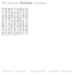 Original Sudoku Page-A-Day® Calendar 2025: 365 Puzzles from the Editors at Nikoli