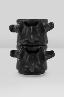 Ossuary Black Stackable Cups Set Of 2
