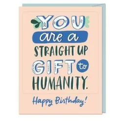 6-Pack Em & Friends Gift to Humanity - Birthday Sticker Cards