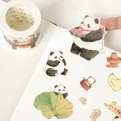 Panda Pilgrimage Washi Tape Sticker Set