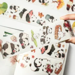 Panda Pilgrimage Washi Tape Sticker Set