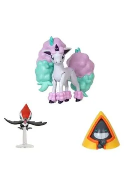 Pikipek, Snorunt, Ponyta Battle Feature Action Figure 3-Pack