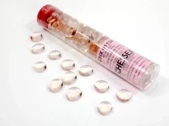 Pink Translucent Glass Stones (40+) Counter