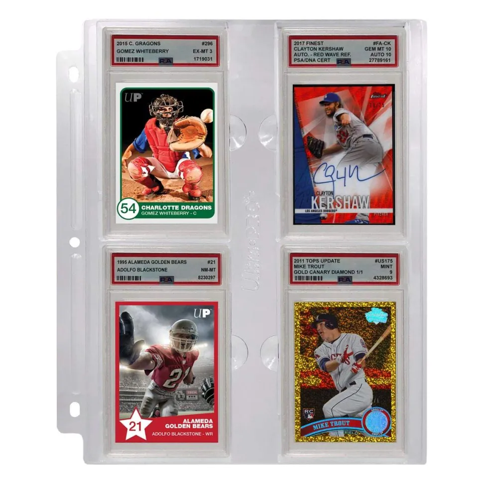 4-Pocket Page for Graded PSA Slabs Portfolio