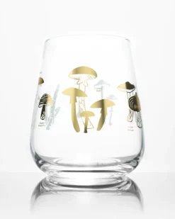 Poisonous Mushrooms Wine Glass
