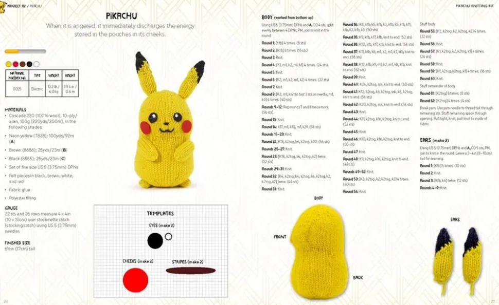 PokéMon Knitting: Bring Your Favorite PokéMon to Life with 20 Cute Knitting Patterns