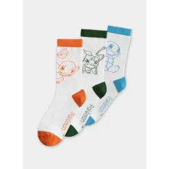 Pokémon Trio Outline Socks (3 Pack)