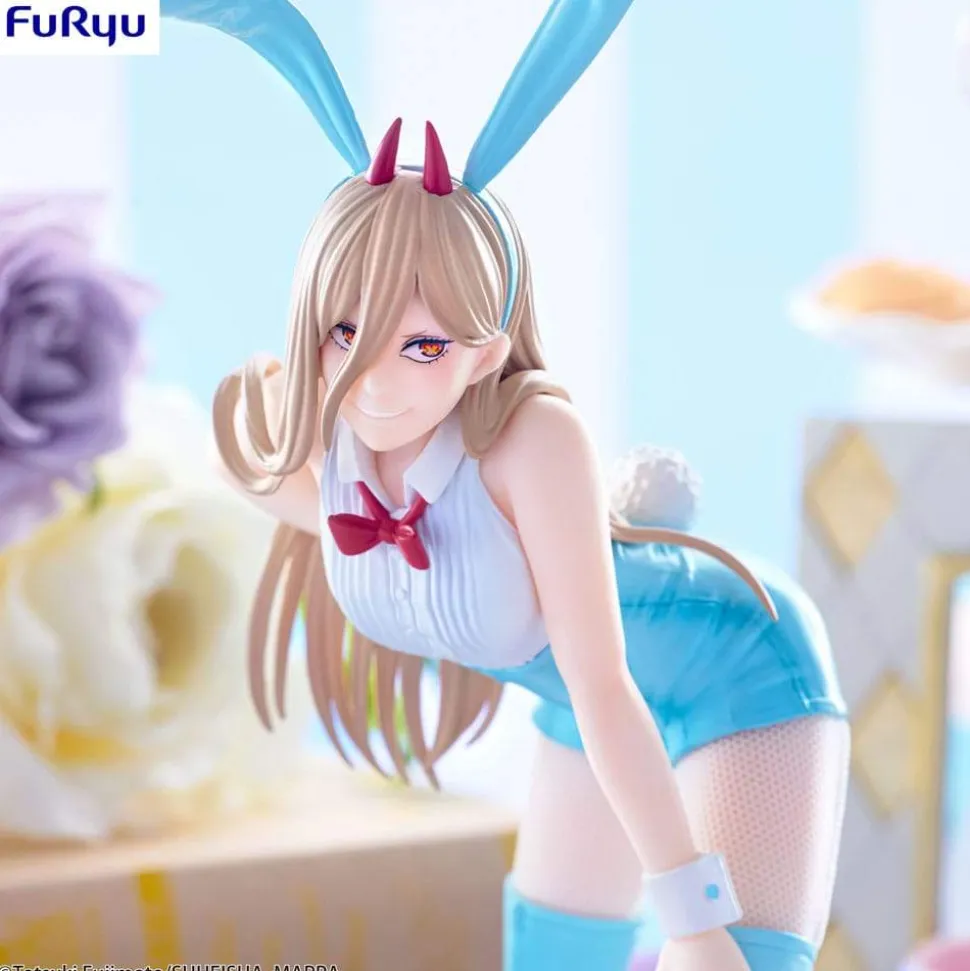 Power Light Blue Color Version BiCute Bunnies PVC Statue 20 cm
