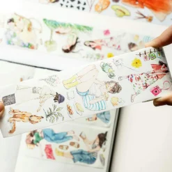 Pre-cut Leisurely Days Wide Washi Tape