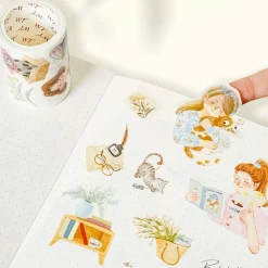 Pre-cut Sunday Vibe Wide Washi Tape