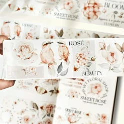 Pre-cut Sweet Rosé Wide Washi Tape