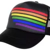 Pride Truckers Hat Black