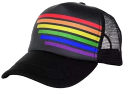 Pride Truckers Hat Black