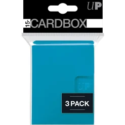 PRO 15+ Solid Light Blue Card Box 3-Pack