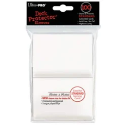 PRO-Gloss White Standard Size Sleeves (100)
