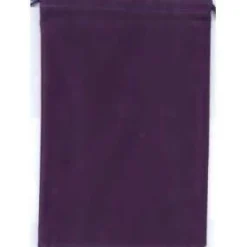 Purple Velour Dice Pouch (L) Terningpose