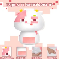 Puzzle Cow Mushroom Family Plush Figure 35 cm