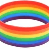 Rainbow Stripes Silicon Wrist Band