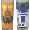 R2-D2 and C-3P0 Glasses Set of 2