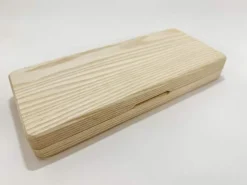 Rectangular Dice Box Variant 1 Ash and Burgundy Felt