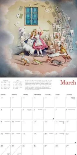 Science Museum: Alice in Wonderland Wall Calendar 2025 (Art Calendar)