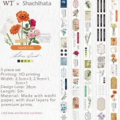 Seasonal Splendor Washi Tape Sticker Set