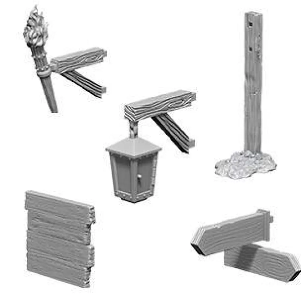 Signs & Lights (Wave 10) WizKids Deep Cuts Unpainted Miniature