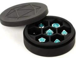 Silicone Round Dice Case Black