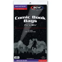 Silver Regular Comic Bags Thick (100) BWC