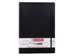 Skissebok m strikk 80g A4 Sort Prikker