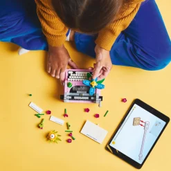 Skrivemaskin med blomster (31169)