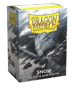 Snow Matte Dual Dragon Shield Sleeves (100)