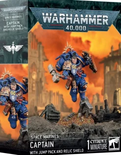 Space Marines Captain w/ Jump Pack & Relic Shield