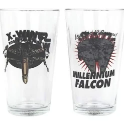 Spacecrafts Large Glasses Set of 2