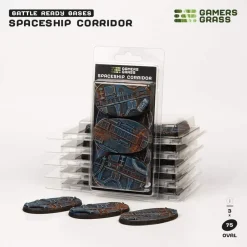 Spaceship Corridor Bases Oval 75 mm (3)