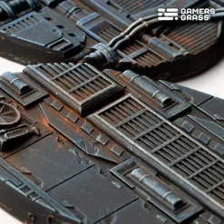 Spaceship Corridor Bases Oval 75 mm (3)