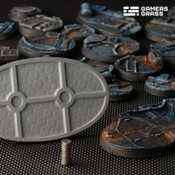 Spaceship Corridor Bases Oval 75 mm (3)