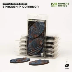 Spaceship Corridor Bases Oval 90 mm (2)
