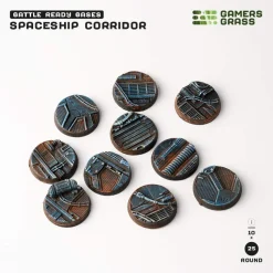 Spaceship Corridor Bases Round 25 mm (10)