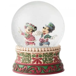 Splendid Skaters Victorian Christmas Waterball 16 cm